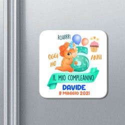 Set x 10 calamite Dinosauro oggi ho 6 anni, compleanno bimbo e bimba! Personalizzate con nome e data!