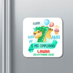 Set x 10 calamite Dinosauro oggi ho 7 anni, compleanno bimbo e bimba! Personalizzate con nome e data!