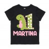T-shirt bimbo e bimba 1 anno dinosauro draghetto, maglietta primo compleanno! Personalizzata con nome!