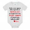Body bimba Anche se sono appena nata so che sei un papà meraviglioso! Personalizzato con nome!