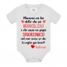 Body bimbo bimba Mamma mi ha detto che sei un papà meraviglioso! Personalizzato con nome!