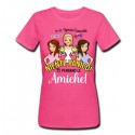 T-shirt donna fucsia Sposa esaurita niente panico ci pensano le amiche! Addio al Nubilato!