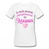 T-shirt donna Il mio primo compleanno da Mamma, palloncini pink hearts, idea regalo!