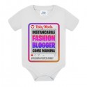 Body bimba Instancabile fashion blogger come mamma! Personalizzato con il nome!