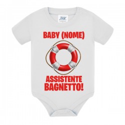 Body bimbo bimba Baby bagnino assistente bagnetto, personalizzato con il nome! Salvagente divertente!