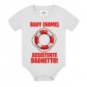 Body bimbo bimba Baby bagnino assistente bagnetto, personalizzato con il nome! Salvagente divertente!