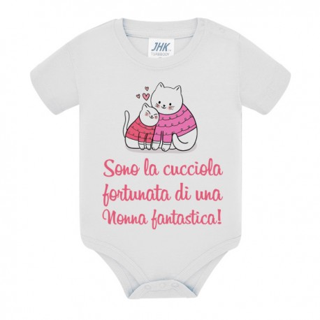 Body bimba Sono la cucciola fortunata di una nonna fantastica!
