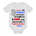 Body bimbo Una madrina non si trova si sceglie con il cuore, ho scelto te! Personalizzato con i nomi!