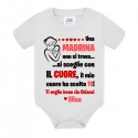 Body bimba Una madrina non si trova si sceglie con il cuore, ho scelto te! Personalizzato con i nomi!