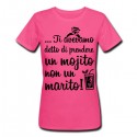 T-shirt donna Ti avevamo detto di prendere un mojito, non un marito! Addio divertente al nubilato!