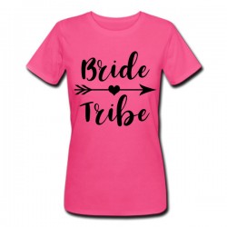 T-shirt donna Bride tribe, addio al nubilato, tribù della sposa!