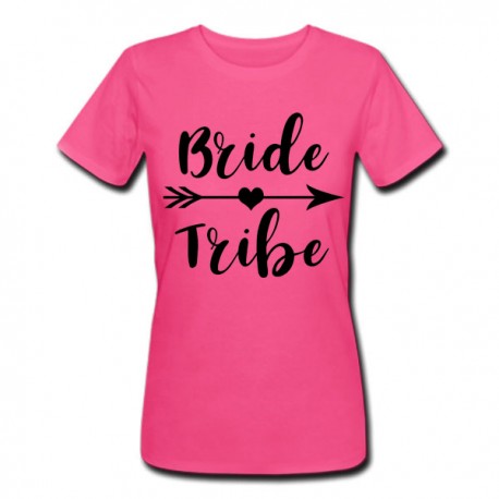 T-shirt donna Bride tribe, addio al nubilato, tribù della sposa!