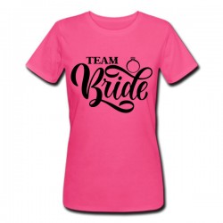 T-shirt donna Team Bride anello della sposa, addio al nubilato, team delle amiche!