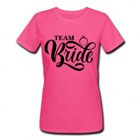 T-shirt donna Team Bride anello della sposa, addio al nubilato, team delle amiche!