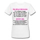 T-shirt donna Faq della psicologa, non leggo il pensiero! Regalo divertente psicologi, scritte fucsia!