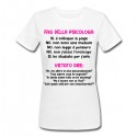 T-shirt donna Faq della psicologa, non leggo il pensiero! Regalo divertente psicologi, scritte fucsia!