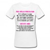 T-shirt donna Faq della psicologa, non leggo il pensiero! Regalo divertente psicologi, scritte fucsia!