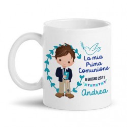 Tazza mug 11 oz La mia prima comunione, personalizzata con data e nome del bimbo!