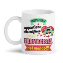 Tazza mug 11 oz Questa tazza appartiene alla migliore Farmacista del mondo!