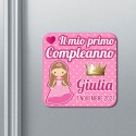 Set x 10 calamite Il mio primo compleanno Principessa, personalizzate con nome e data! Rosa!