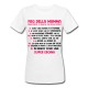 T-shirt donna Faq della Mamma, sono una super eroina! Regalo divertente Festa Mamma, scritte rosse!