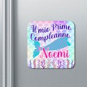 Set x 10 calamite Il mio primo compleanno Coda di Sirena, personalizzate con il nome!