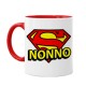 Tazza mug 11 oz color rossa Super Nonno, idea regalo per la festa dei nonni!