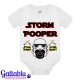 Body neonato bimbo o bimba Storm Pooper, Inspired Parodia Divertente, Star Baby! 