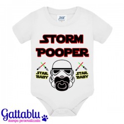Body neonato bimbo o bimba Storm Pooper, Inspired Parodia Divertente, Star Baby! 