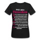 T-shirt donna FAQ della Parrucchiera, risposte divertenti a domande fastidiose! Idea regalo hair stylist! Nera!