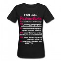 T-shirt donna FAQ della Parrucchiera, risposte divertenti a domande fastidiose! Idea regalo hair stylist! Nera!