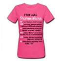 T-shirt donna FAQ della Parrucchiera, risposte divertenti a domande fastidiose! Idea regalo hair stylist! Fucsia!