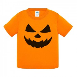 T-shirt bimbo e bimba Zucca Cattiva, idea regalo divertente per festa di Halloween in famiglia!