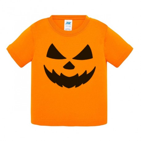 T-shirt bimbo e bimba Zucca Cattiva, idea regalo divertente per festa di Halloween in famiglia!