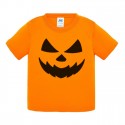 T-shirt bimbo e bimba Zucca Cattiva, idea regalo divertente per festa di Halloween in famiglia!