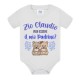 Body neonato neonata Zio vuoi essere il mio Padrino? Personalizzato con nome! Orsetti, scritte azzurre!