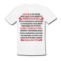 T-shirt uomo con LA TUA DEDICA PERSONALIZZATA, scrivi le tue frasi di auguri e d'amore!