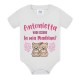 Body neonato neonata Vuoi essere la mia Madrina? Personalizzato con nome! Orsetti, scritte rosa!