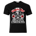 T-shirt uomo Gangster Chef, la tua opinione non è nella ricetta! Regalo divertente cuoco! Nera!
