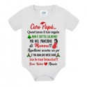 Body neonato Caro futuro Papà Buon Natale! Personalizzato con nome di bimbo o bimba!