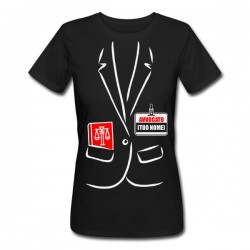 T-Shirt Maglietta Donna Finta Giacca Avvocato, Personalizzata con Il Nome, Idea Regalo Divertente Laurea in Legge! 