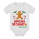 Body neonato bimbo Appena Sfornato! Personalizzato con il nome! Biscotto di zenzero Natale gingerbread cookie zenzy! 