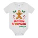 Body neonata bimba Appena Sfornata! Personalizzato con il nome! Biscotto di zenzero Natale gingerbread cookie zenzy! 