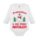 Body neonato manica lunga Il mio primo Natale! Personalizzato con nome! Orsetto polare!