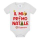 Body neonato neonata Il Mio Primo 1° Natale, personalizzato con nome di bimbo o bimba! Pallina, alberello, stellina!