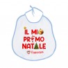 Bavaglino bavetta neonato Il Mio Primo 1° Natale, personalizzato con nome di bimbo! 