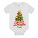 Body neonata Trovata sotto l'albero! Personalizzato con il nome della bimba! Idea regalo dolcissima per Primo Natale! 