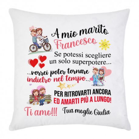 Cuscino personalizzato mamma ti amo