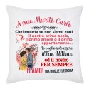 Federa per cuscino A mio Marito, personalizzata con i vostri nomi! Voglio essere il tuo Per Sempre! Ti Amo! 