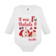  Body neonato neonata manica lunga Il mio primo Natale, personalizzato con nome di bimbo o bimba! Bebè happy!